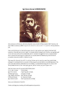 A preview of a PDF biography for Conrad, Henry